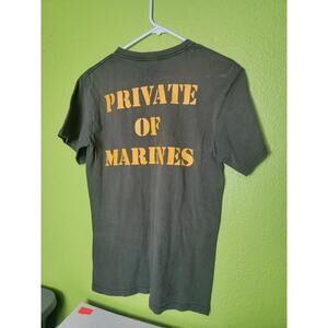 U.S. Private Of Marines Shirt by Anvil Green Small Tee
